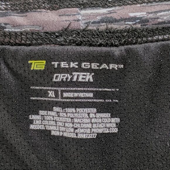 Tek Gear DryTEK Black Athletic Workout Shorts size XL - Picture 7 of 7